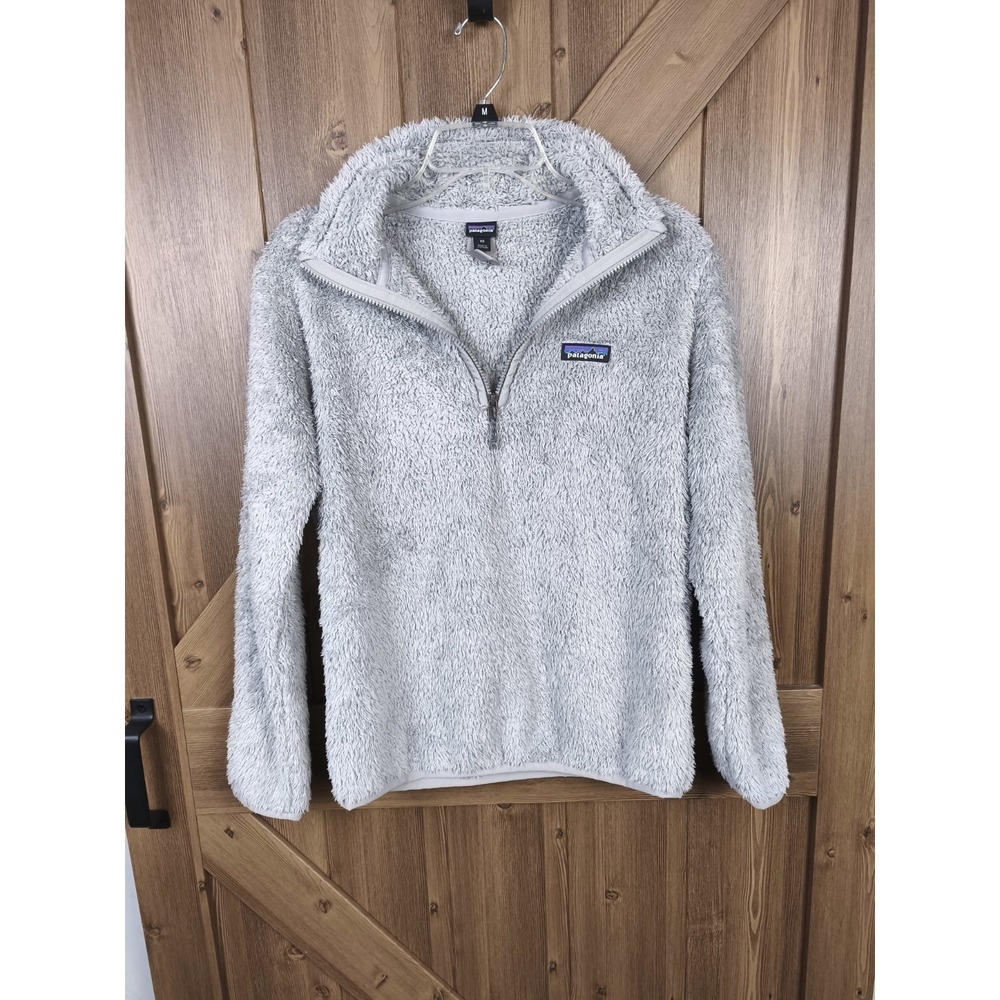 Patagonia Los Gatos 1/4 Zip Pullover Gray Fleece Sherpa Women's XS